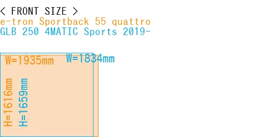 #e-tron Sportback 55 quattro + GLB 250 4MATIC Sports 2019-